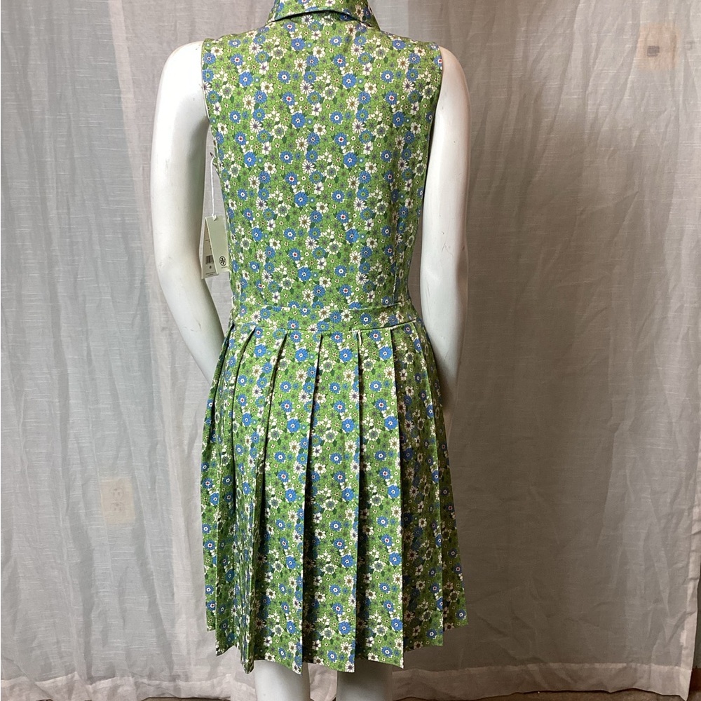 NWT Tory Burch Vintage Bouquet Printed Performance Pleated Golf Dress; Size: S - Picture 3 of 15